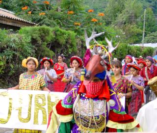 street parade, Panajachel, Lake Atitlan, Guatemala