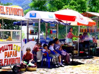 The Mayan people, Panajachel, Lake Atitlan, Guatemala