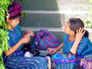 The Mayan people, Panajachel, Lake Atitlan, Guatemala